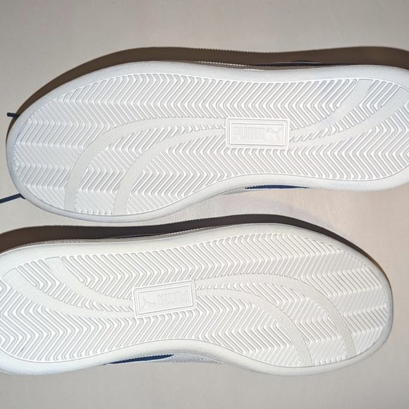 Puma Smash SD Blue Depths-Puma White Mens 10.5 - Picture 4 of 5